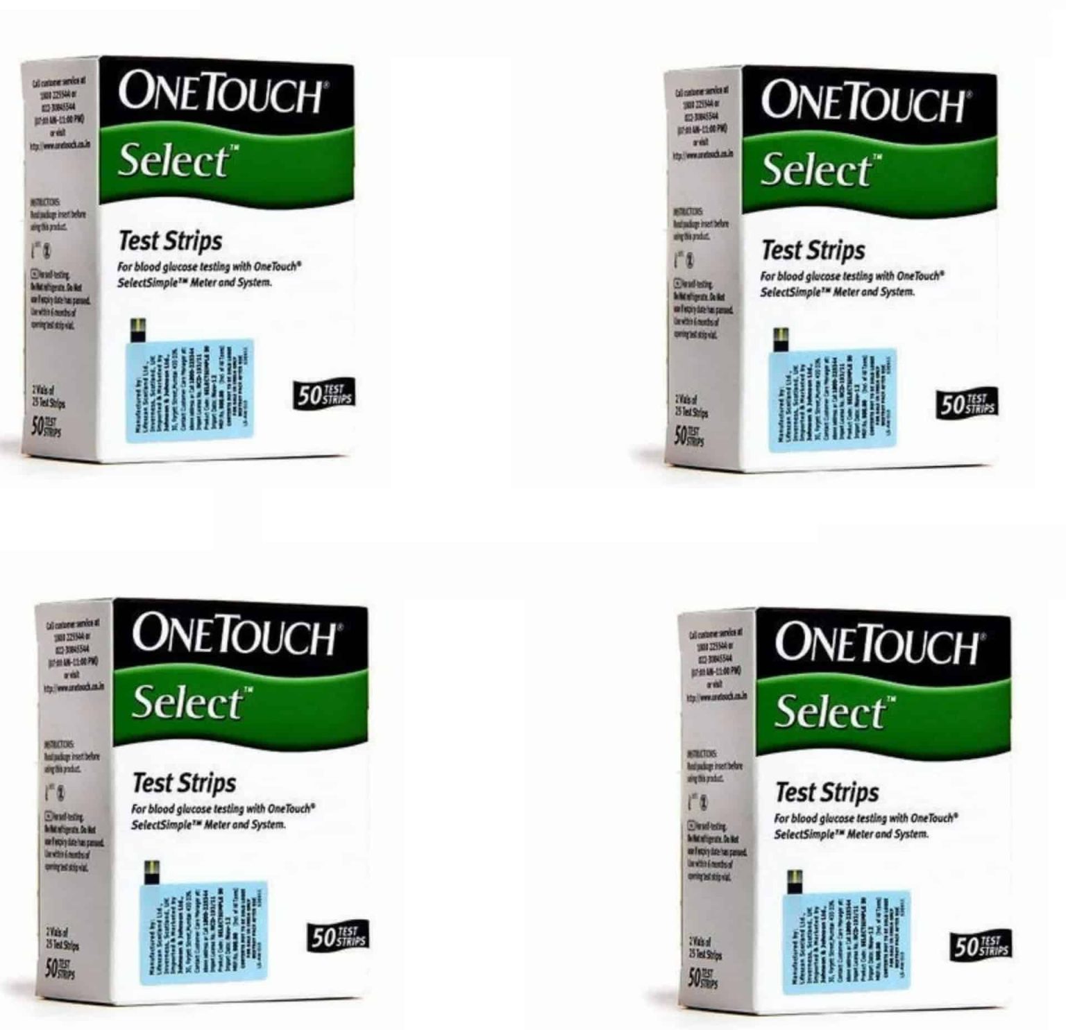 One Touch Select Simple Strips – Pack of 200 - Healkit UAE