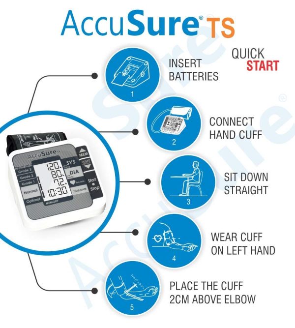 AccuSure TS Automatic Digital Blood Pressure Monitor - Image 3