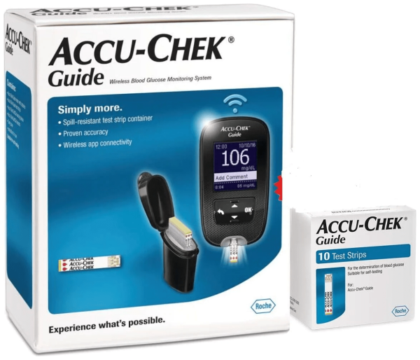 Accu-Chek Guide Glucometer With Free 20 Strips