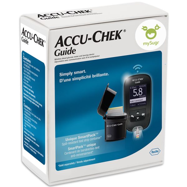 Accu Chek Guide Wireless Blood Glucose Monitoring System With 10 Test Strips Free