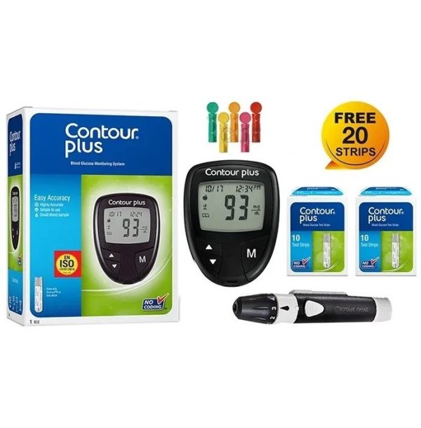 Contour Plus Glucometer With 25 Free Test Strips - Image 4