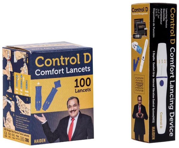 Control D Lancing Device & 100 Glucometer Lancets