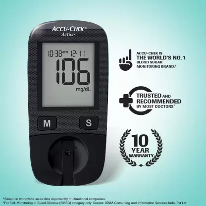 Accu-Chek Active Glucometer Kit With 10Test Strips - Image 2