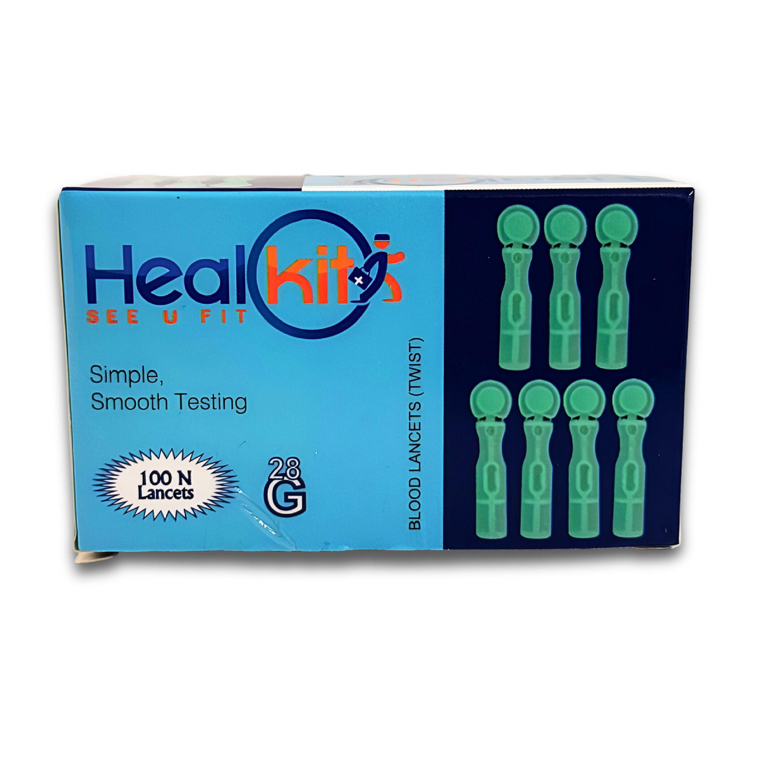HealKit Premium Lancets with Silicon Coating (Pack of 100)