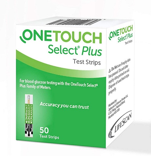 OneTouch Select Plus Simple Glucometer with 10+50 Strips Combo - Image 3