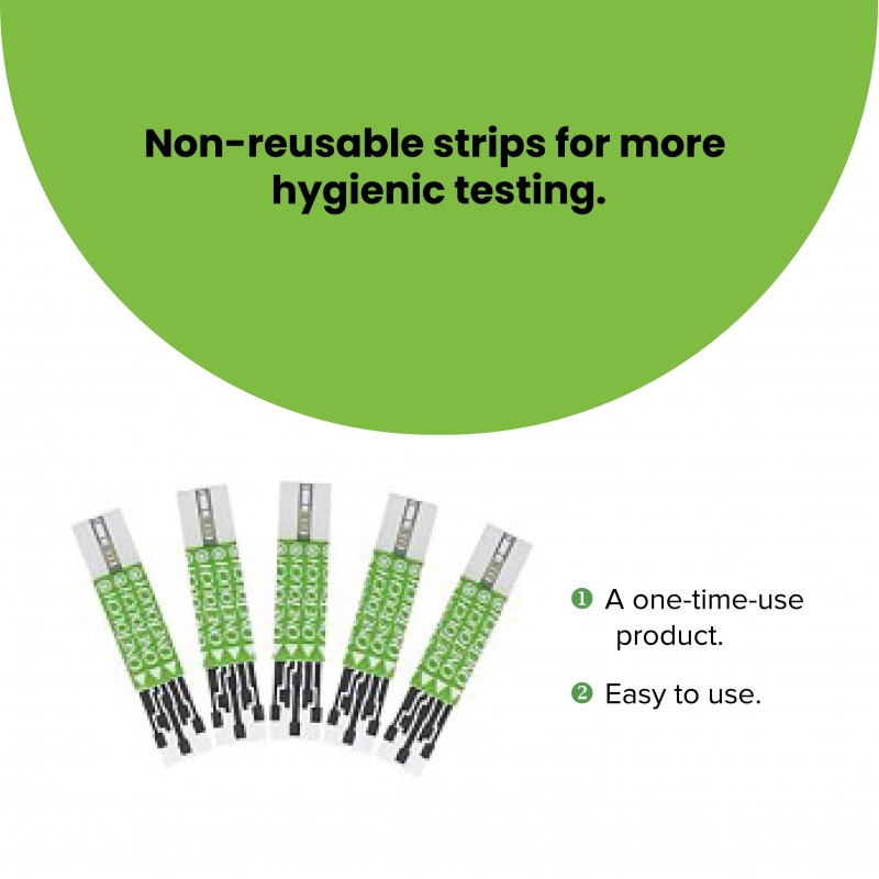 OneTouch Select Plus Glucometer with 10 Test Strips and 5 Lancets Free. - Image 2