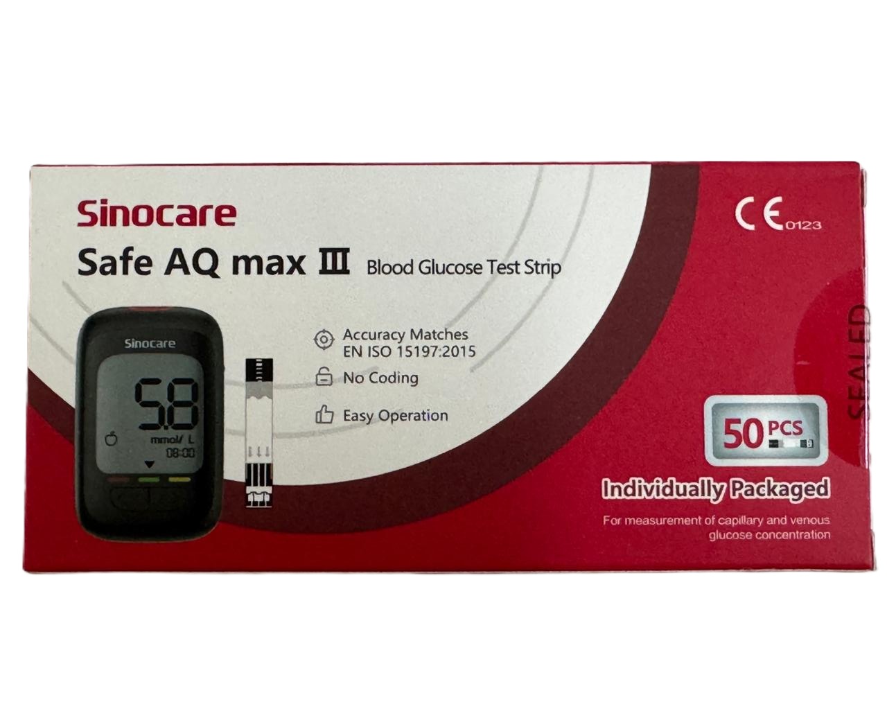 Sinocare Safe AQ Max III Test Strips 150 - Image 3