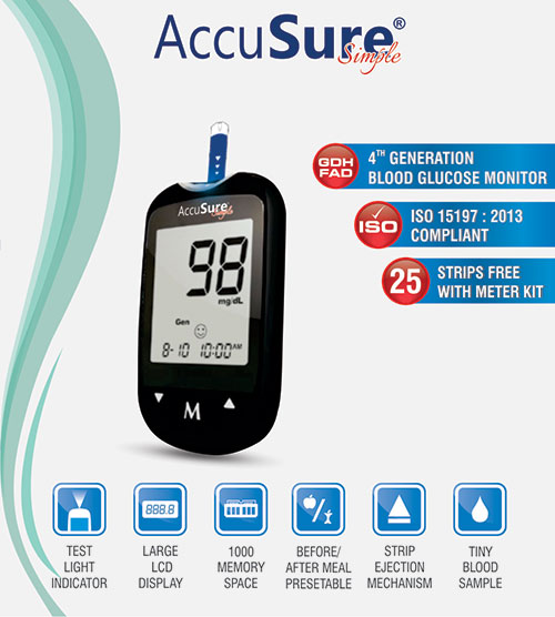 Accu Sure Simple 100 Test Strips - Image 3