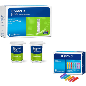 Contour Plus 50 Test Strip and Microlet 25Lancets