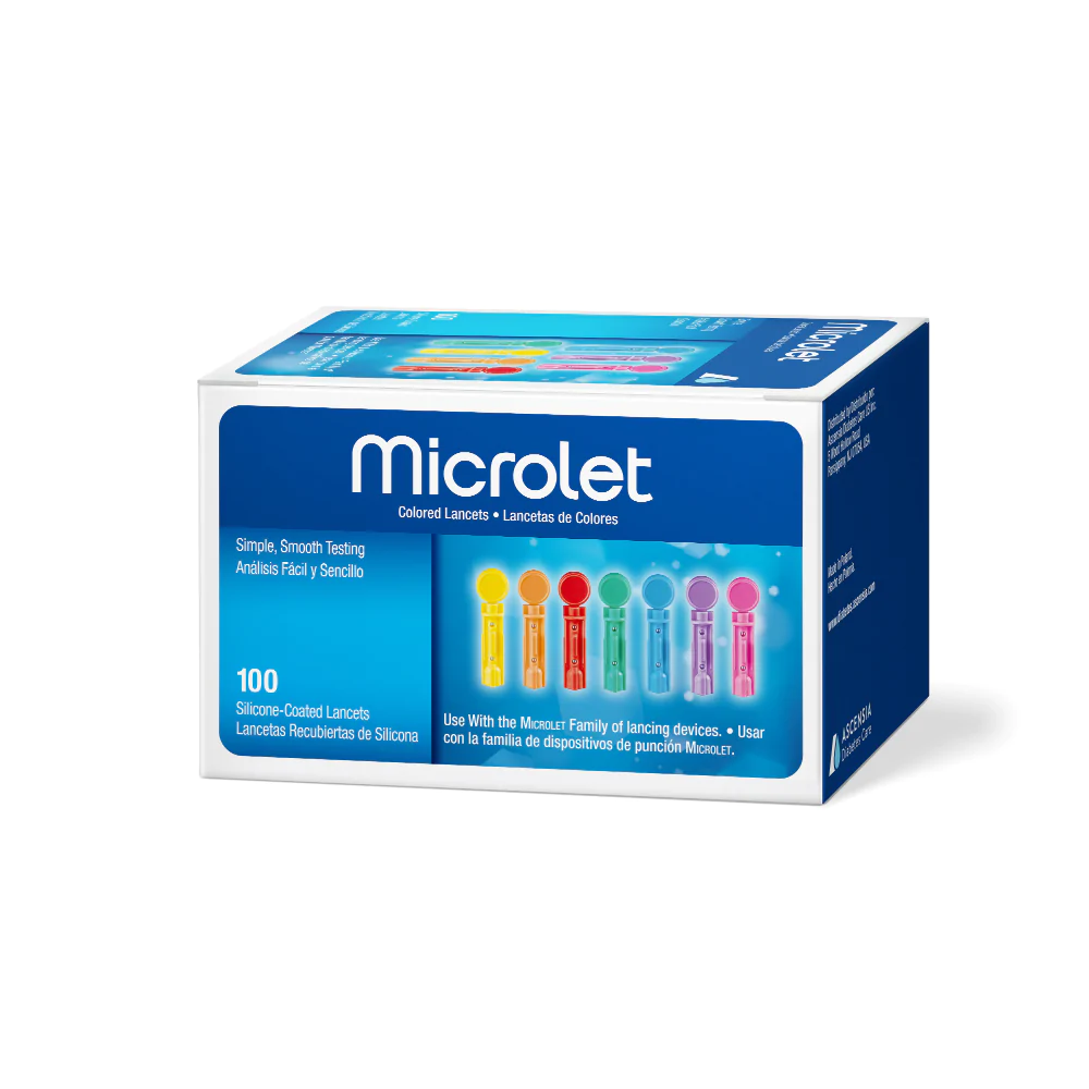 Contour Plus 50 Test Strip and Microlet Colored 100 Lancets - Image 2