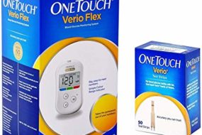 One-Touch Verio Flex Glucometer and strip combo