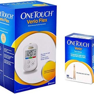 One-Touch Verio Flex Glucometer and strip combo