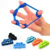 Silicone finger gripper strenght resistance band grip wrist yoga stretcher