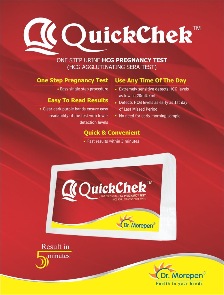 QuickChek Pregnancy Test Kit how test