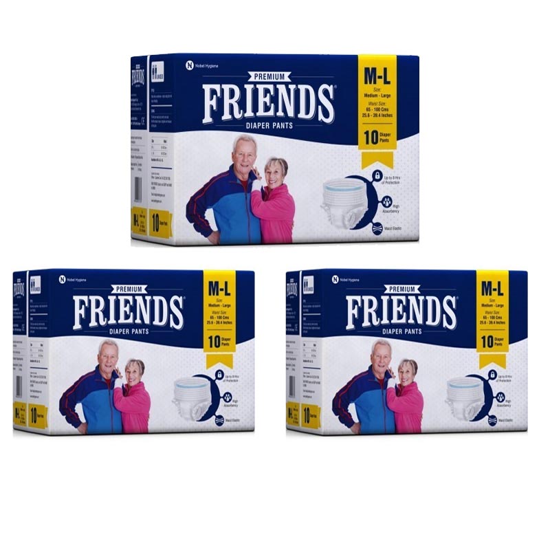 Friends Adult Diaper Medium Large pack of 30 HealKit