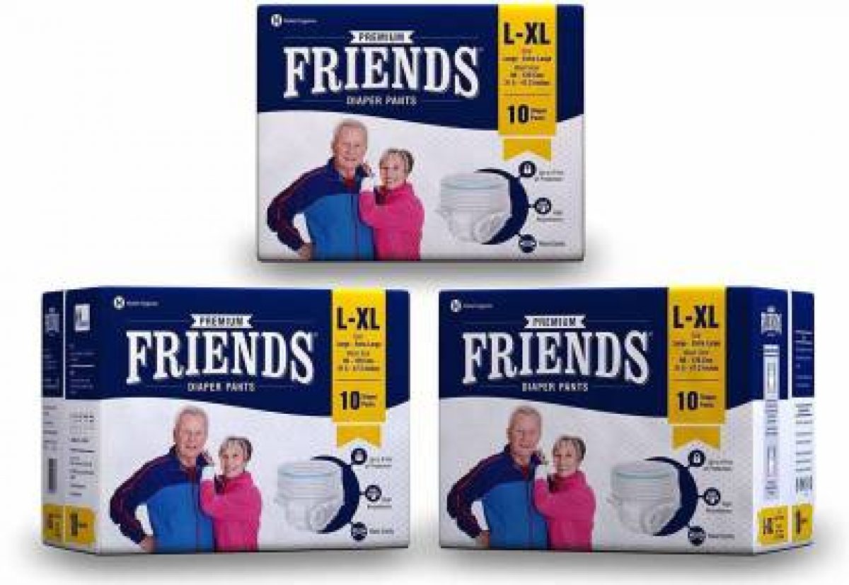 Compare & Buy Friends Protective Underwear for men & Women Disposable  Pull-ups - L-XL (10 Count) Online In India At Best Price | Healthgenie.in
