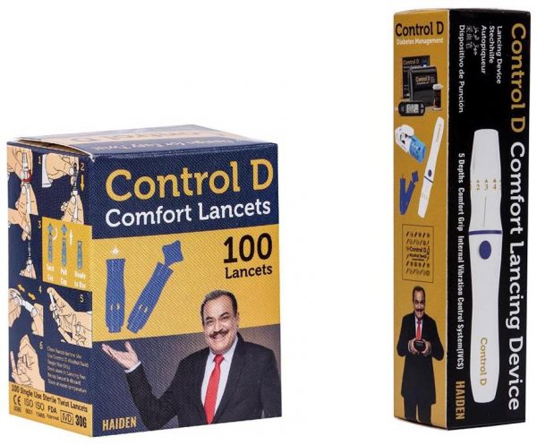 Control D Lancing Device & 100 Glucometer Lancets Buy Online