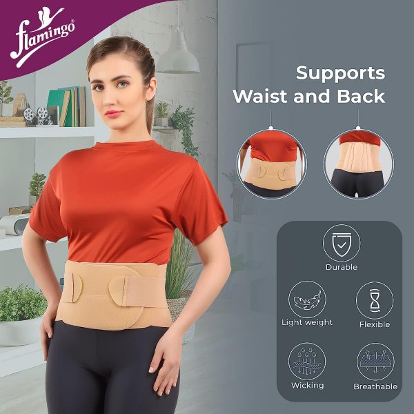 Lumbar belt for Back Support Belt with dual Adjustable Straps Back Brace for Men and Women