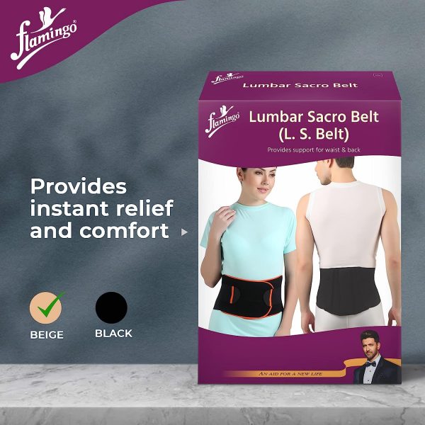 Lumbar belt for Back Support Belt with dual Adjustable Straps Back Brace for Men and Women buy online in india
