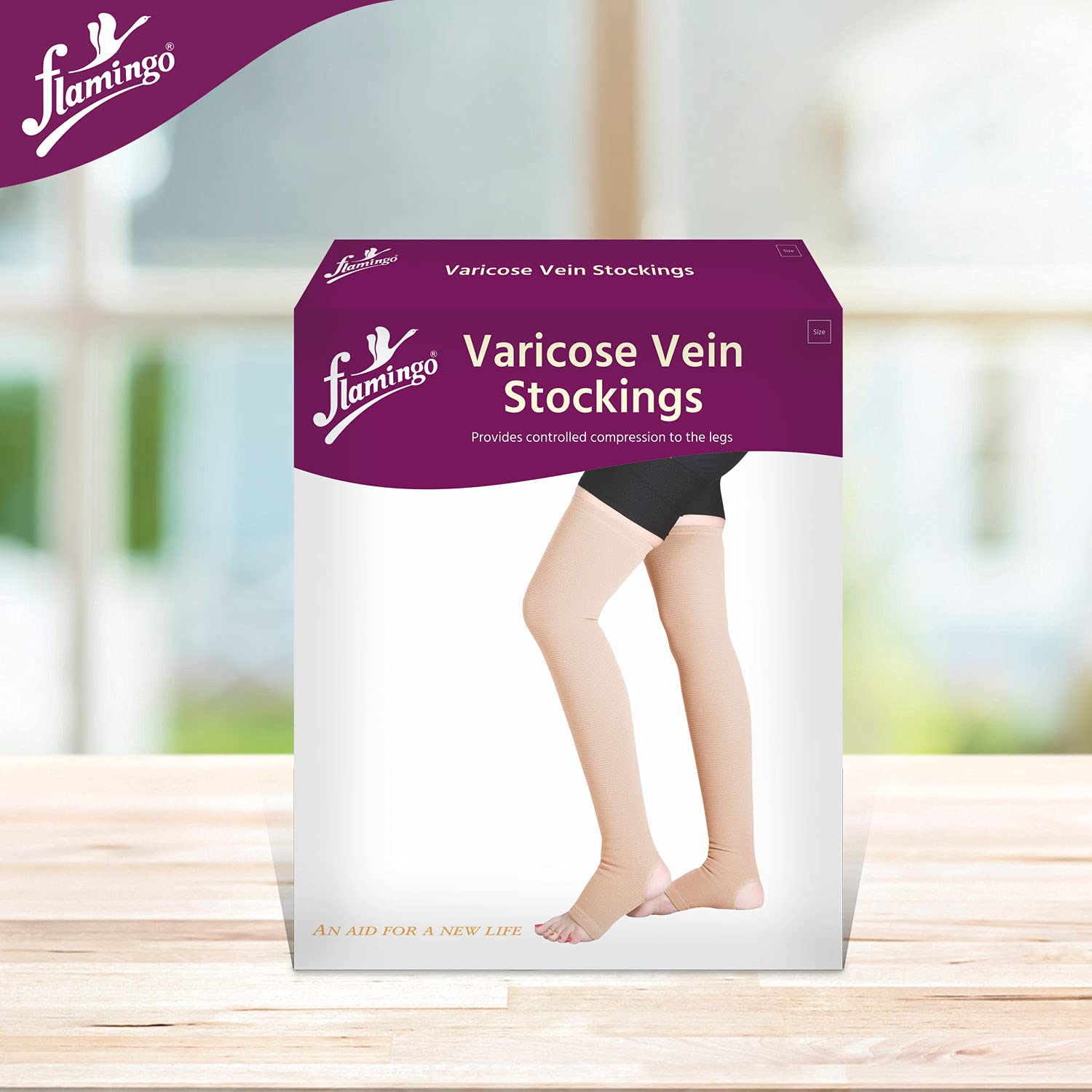 Ascent FLAMINGO VARICOSE VEIN STOCKINGS Knee Support - Buy Ascent