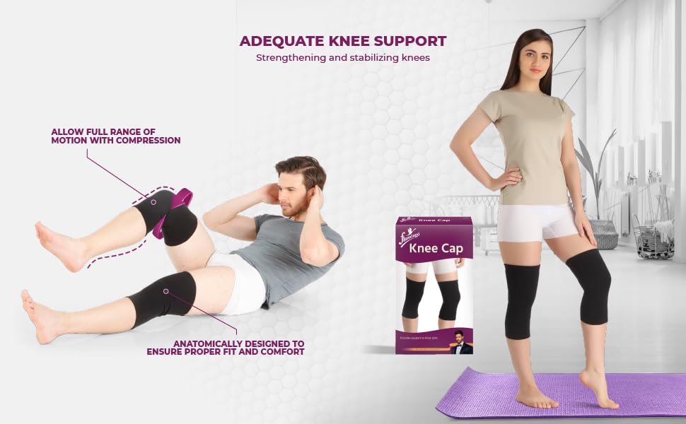 best knee for mens Cap Pair for Sports in india , Joint Pain Relief, Exercise, Gym Squats, Running, Cycling, Workout, Arthritis for Men and Women