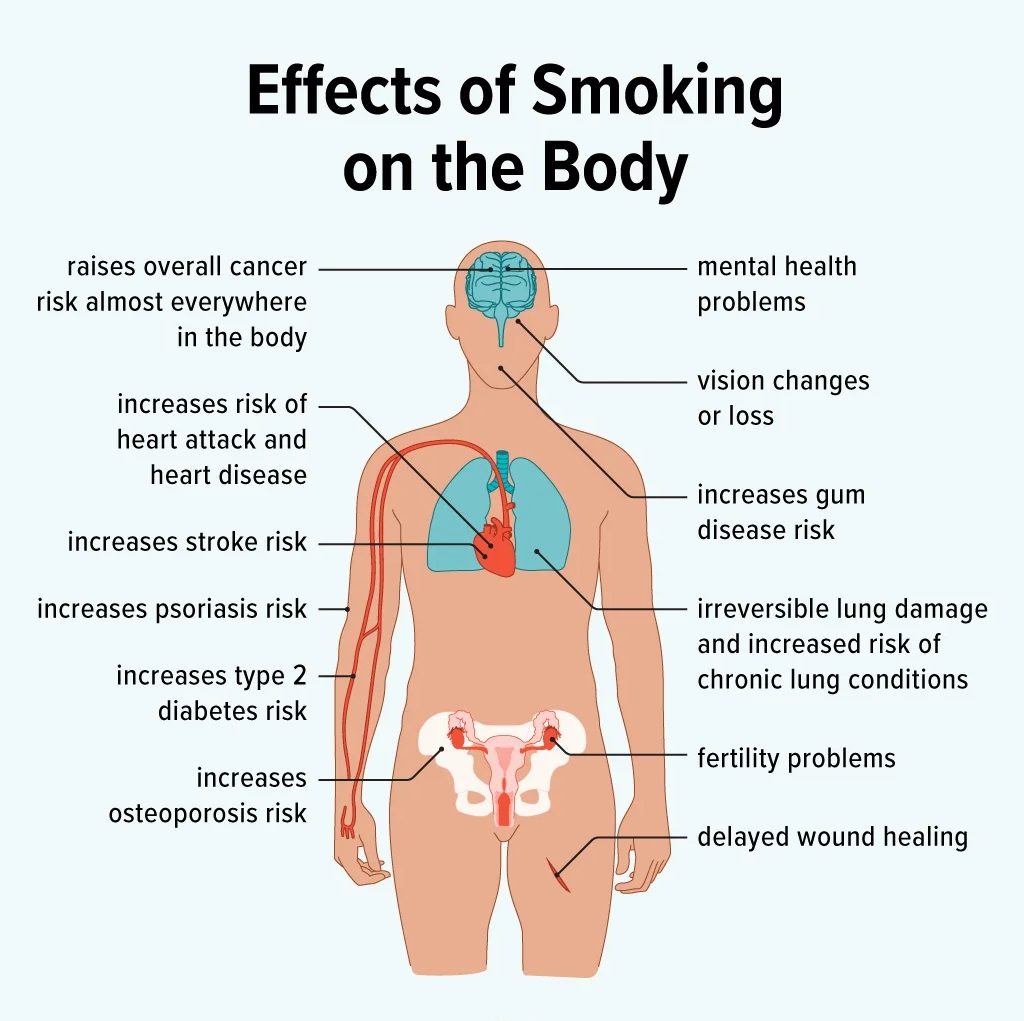 How smoking affect your body