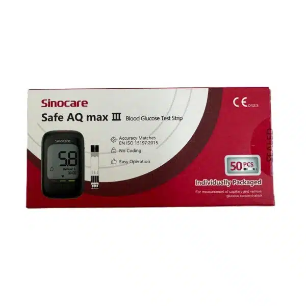 Sinocare Safecare AQ max III Blood Glucose strips