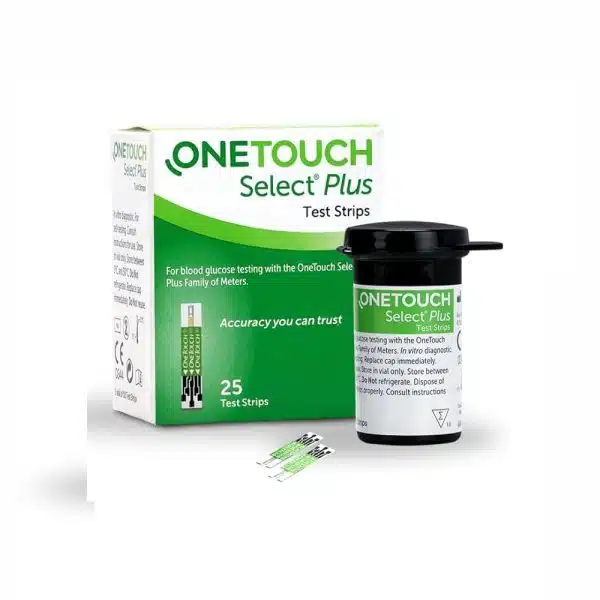 OneTouch Select Plus Test 25 Strip (Only Strips) Test Strip Green