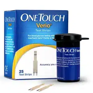 OneTouch Verio Test Strips – Pack of 25 | Fast & Reliable Readings