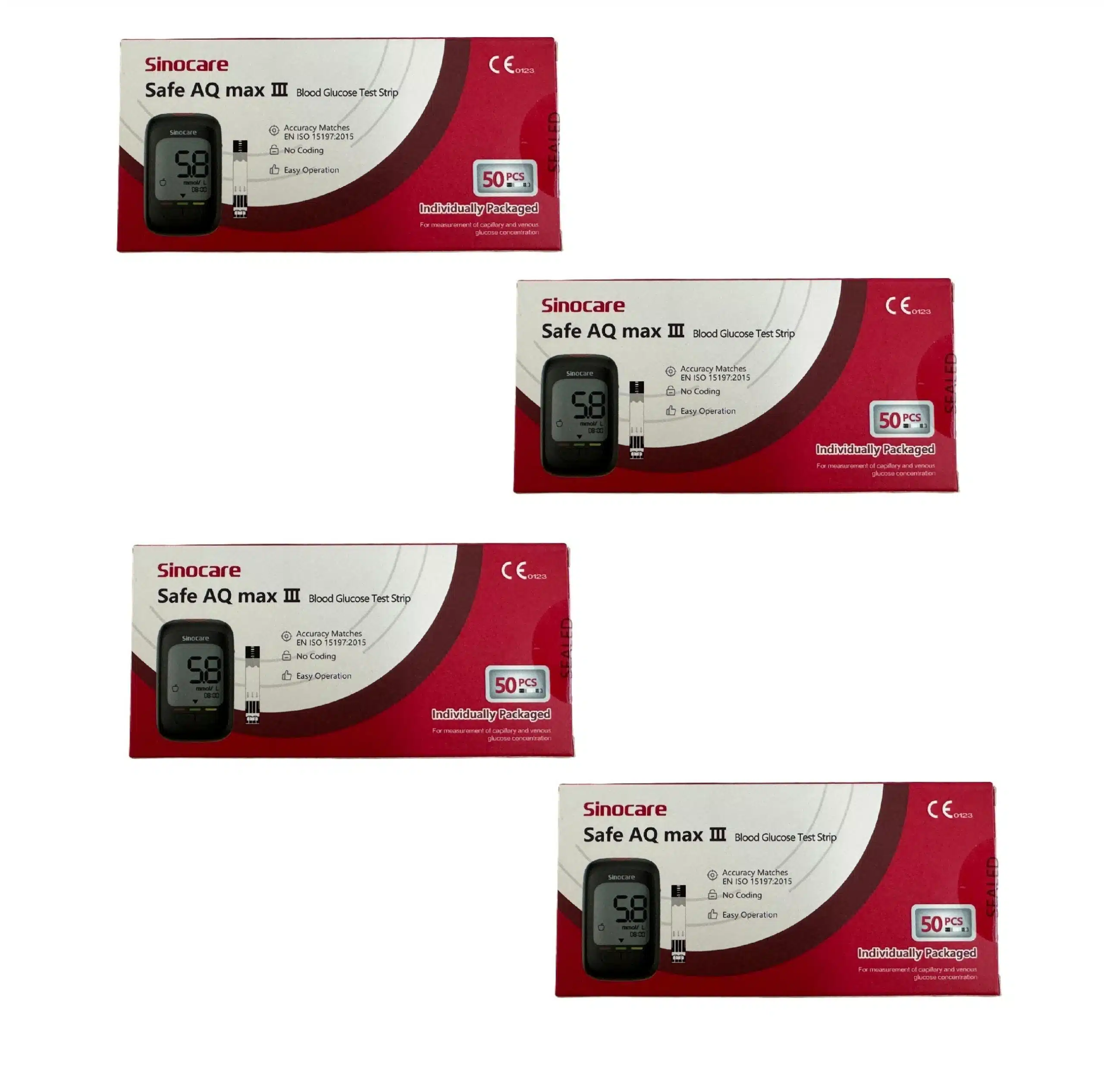 Sinocare Safe AQ Max III Test Strips 200