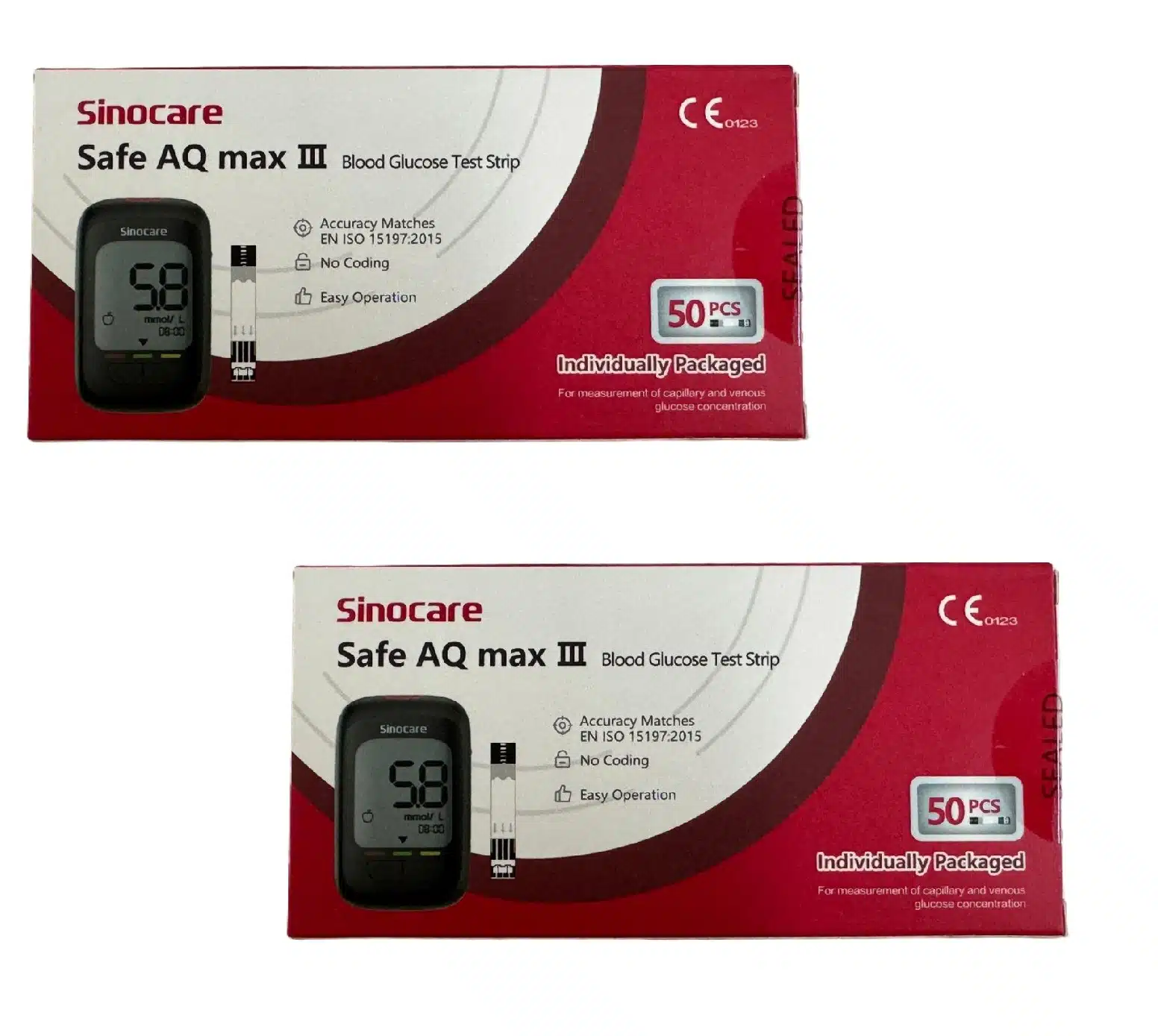 Sinocare Safe AQ Max III Test Strips 100