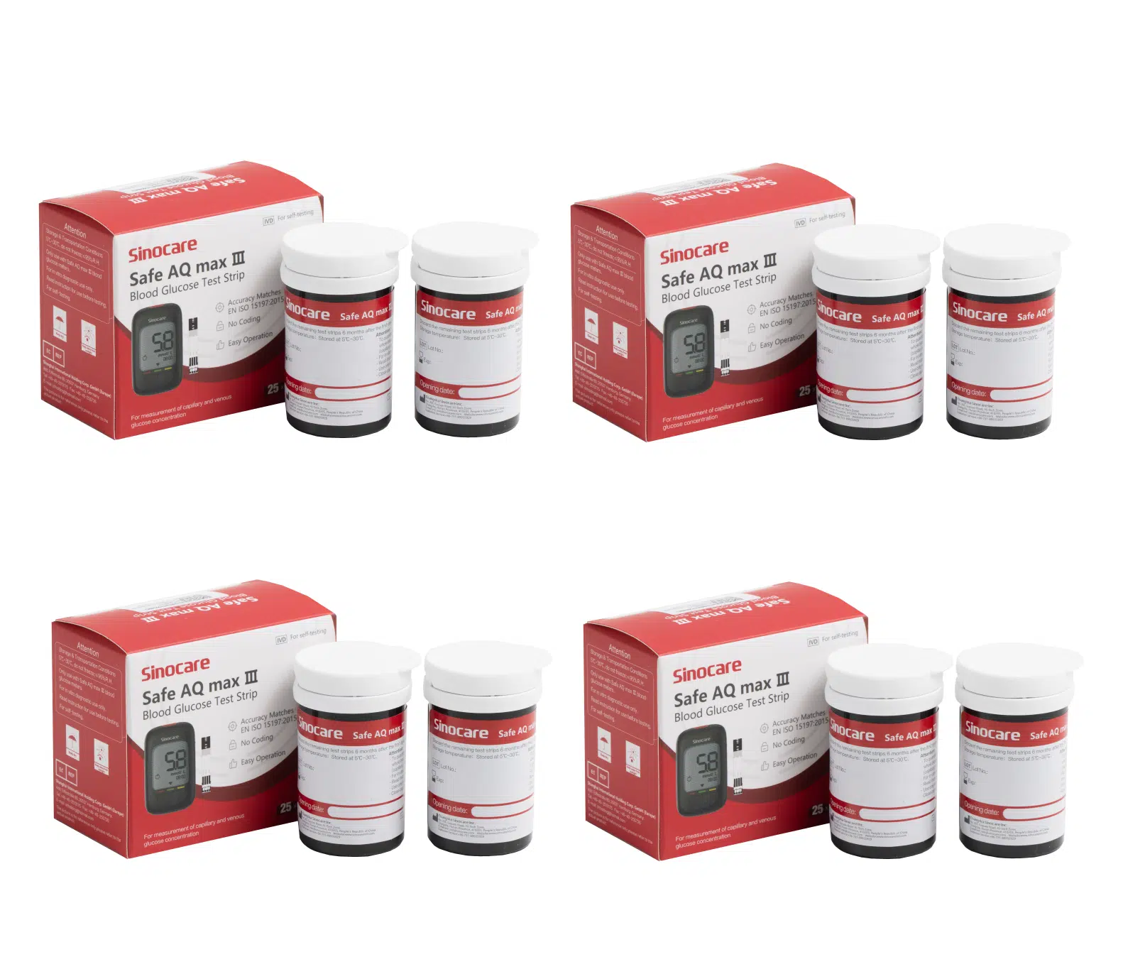 Sinocare Safe AQ Max III Test Strips 200pcs