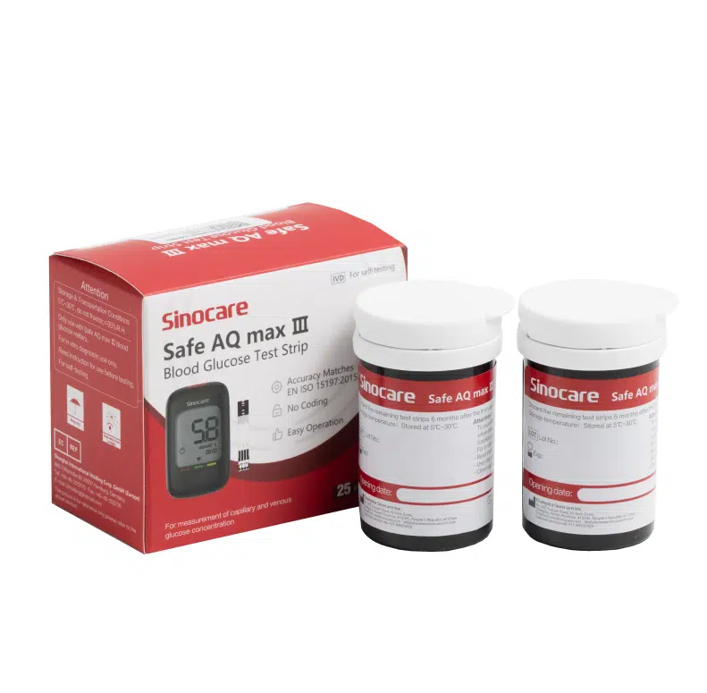 Sinocare Safe AQ Max III Test Strips 50pcs