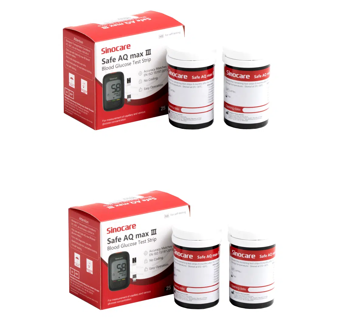 Sinocare Safe AQ Max III Test Strips 100pcs