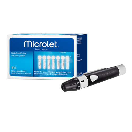 microlet lencet with lancing device