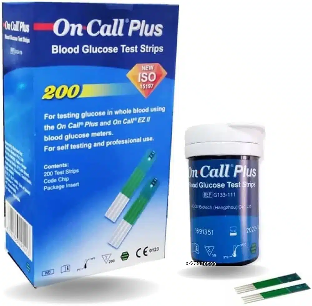 on call plus strips 200