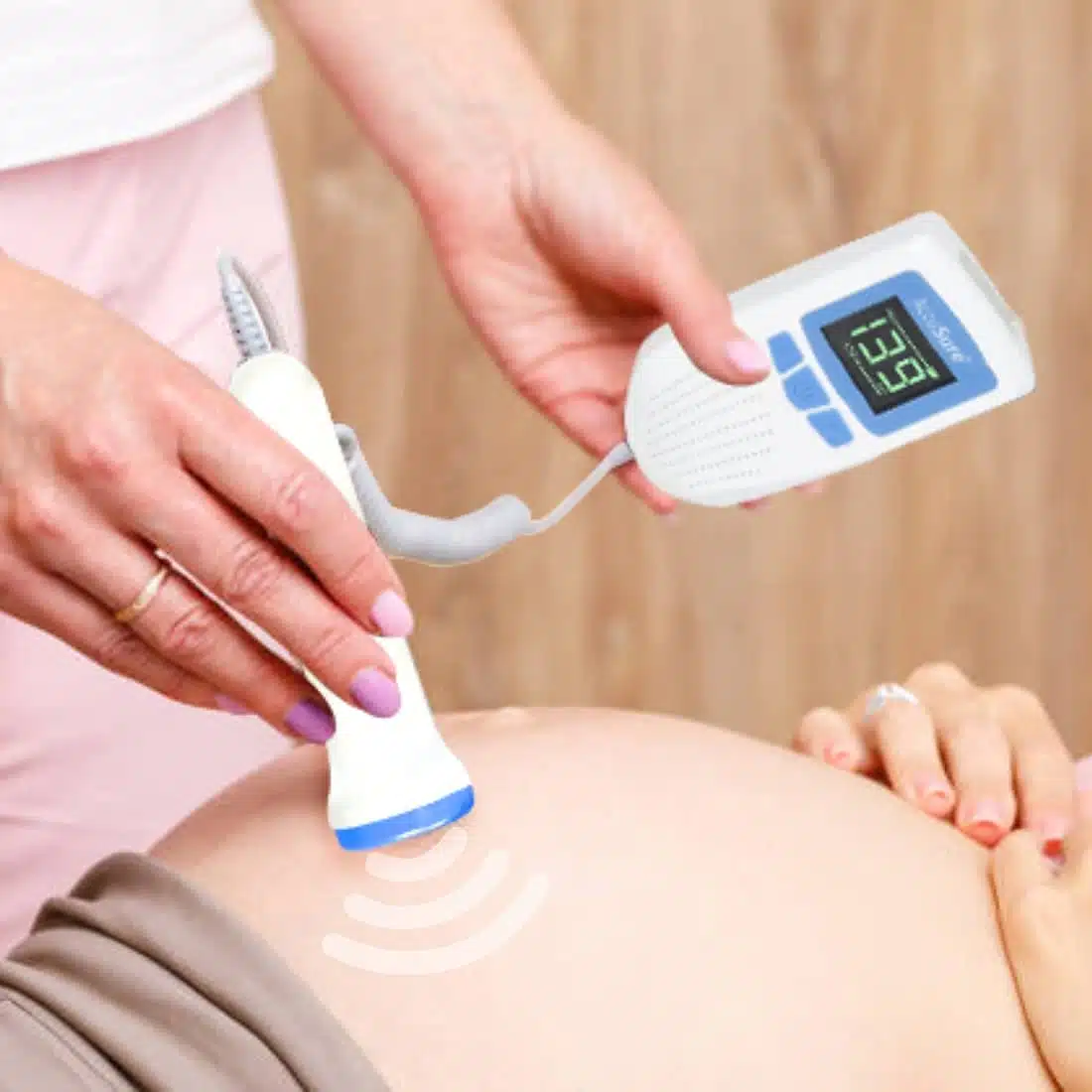 best Fetal Doppler for Doctors and Mothers Fetal Heart Rate Monitor with USB Charging and LCD Display