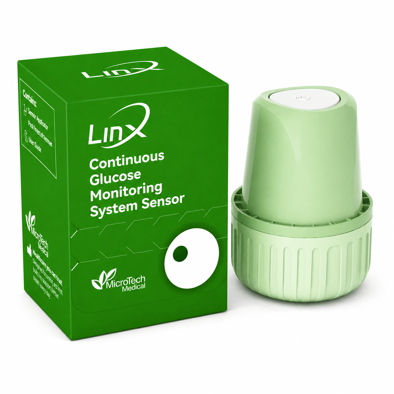 LinX CGM Smart Continuous Glucose Monitoring System | Real-Time Glucose Tracking | Bluetooth Enabled