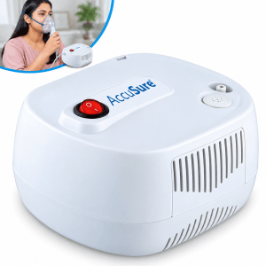 AccuSure Ultra Compact & Low Noise Compressor Nebulizer for Children & Adults